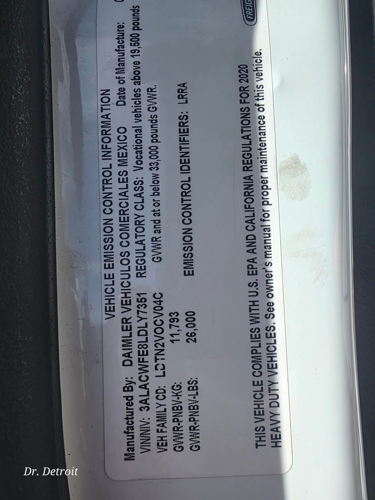 2020 Freightliner/Mercedes M2 106 273636