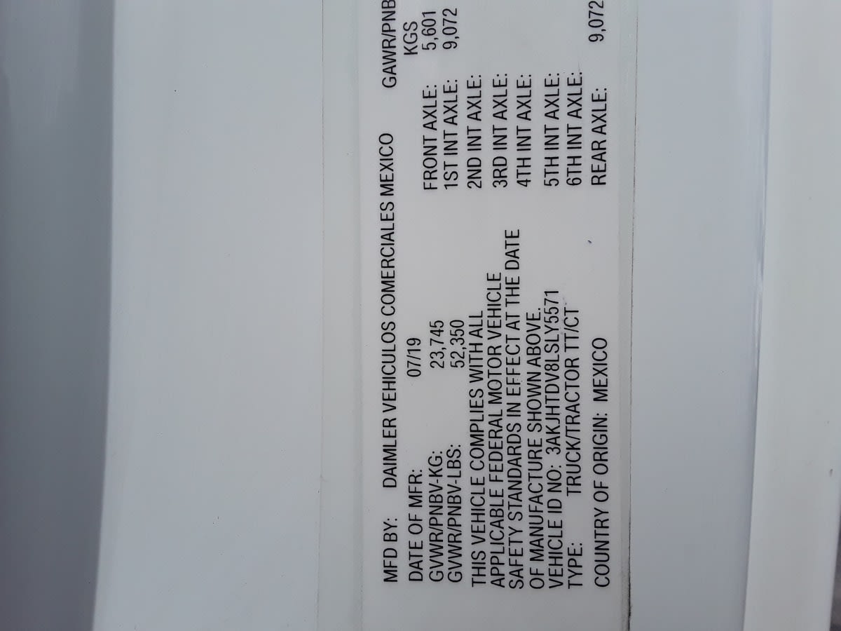2020 Freightliner/Mercedes NEW CASCADIA 116 273972