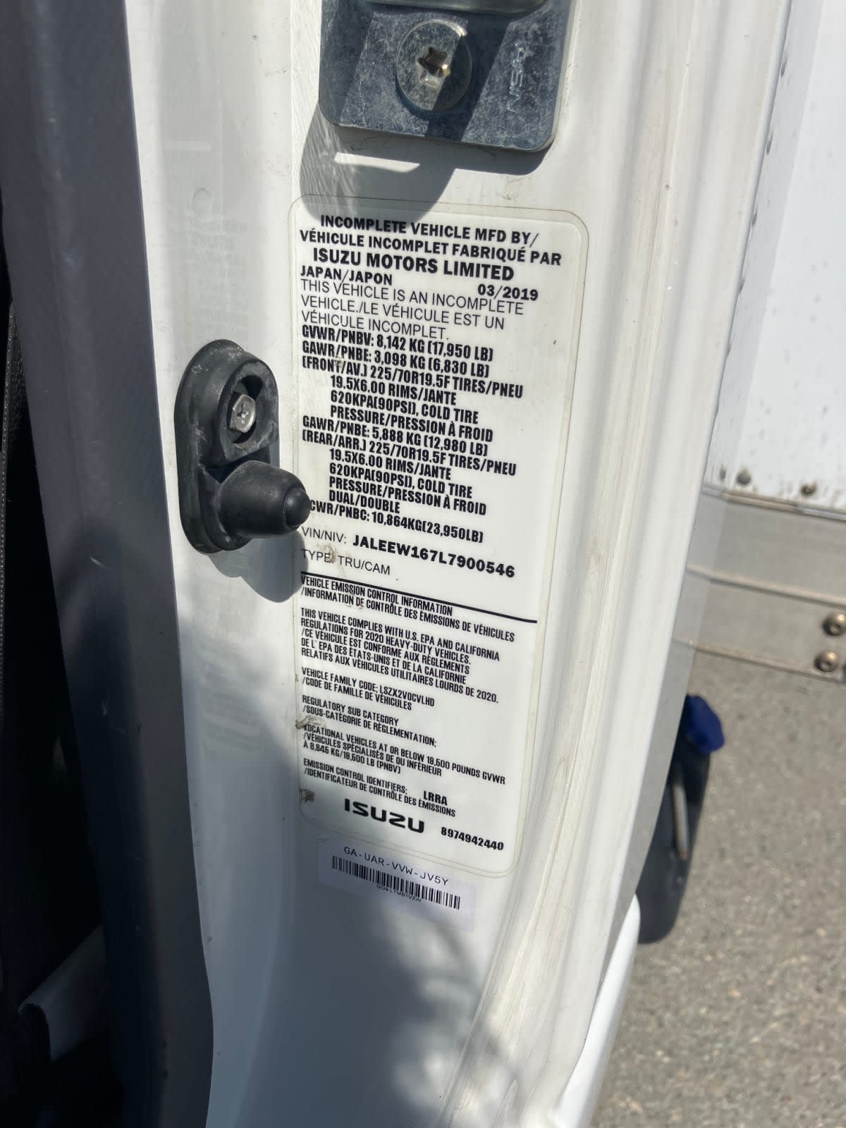 2020 Chevrolet Motor Div. LCF 5500HD 275487 2020 Chevrolet Motor Div. LCF 5500HD 275487
