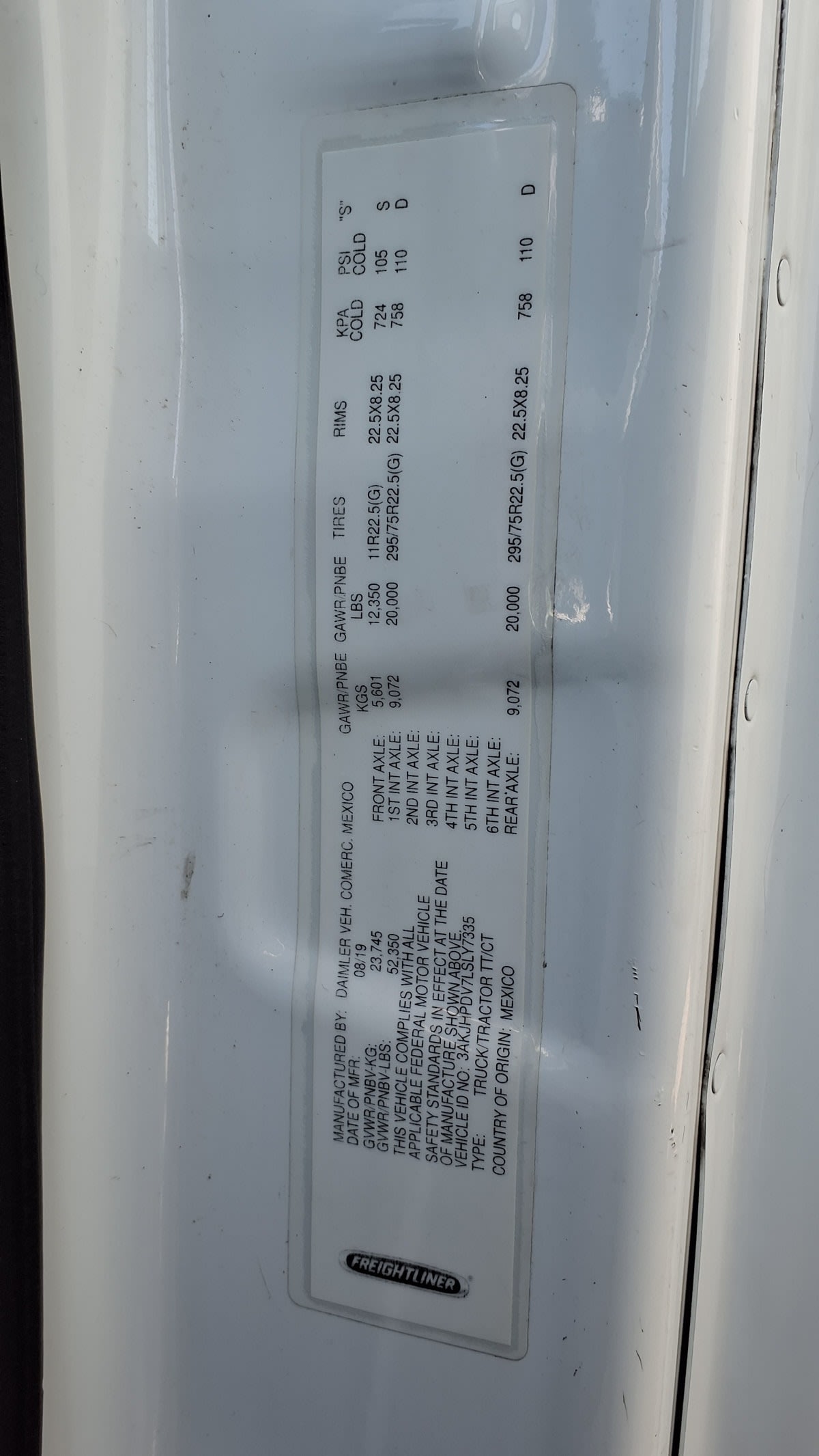 2020 Freightliner/Mercedes NEW CASCADIA 116 275668