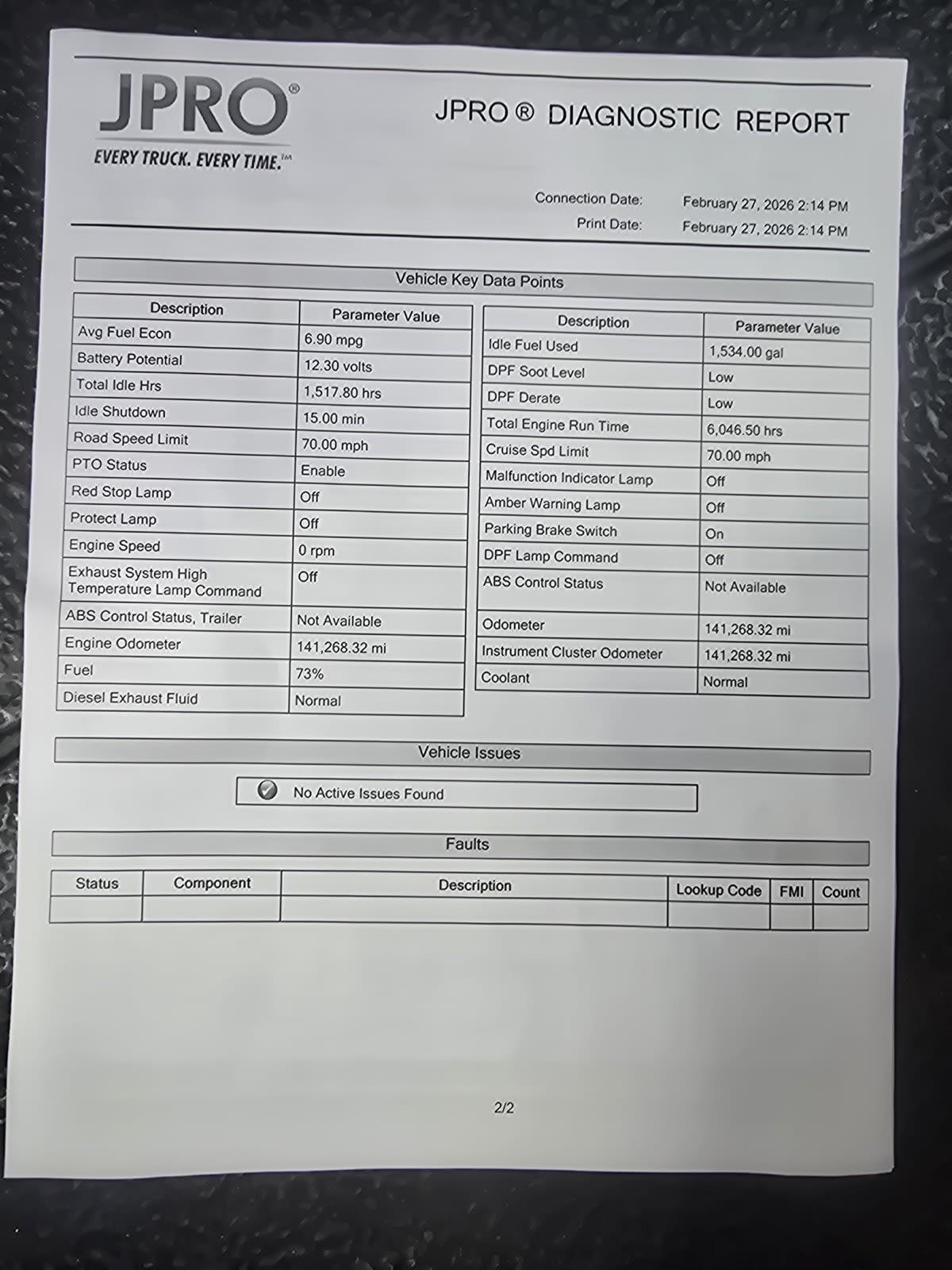 2020 Navistar International MV607 (6X4) 277438