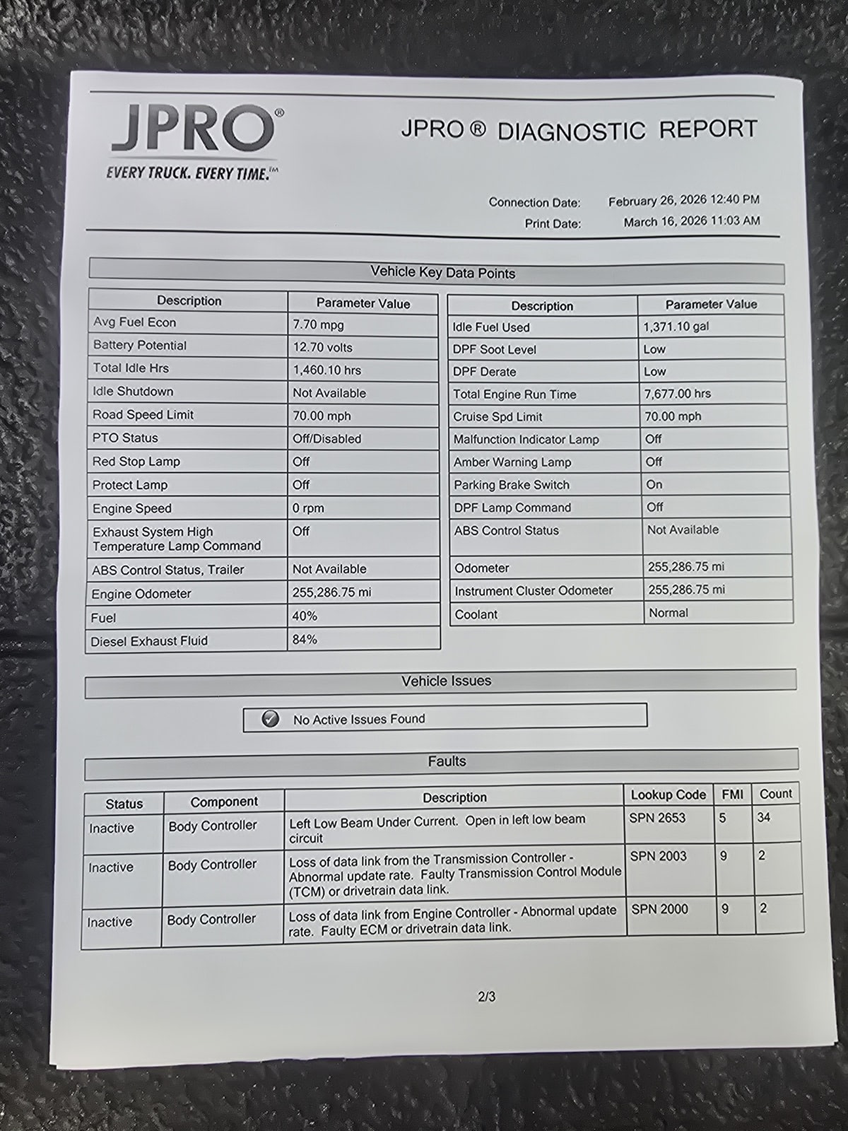 2020 Navistar International MV607 (6X4) 277485