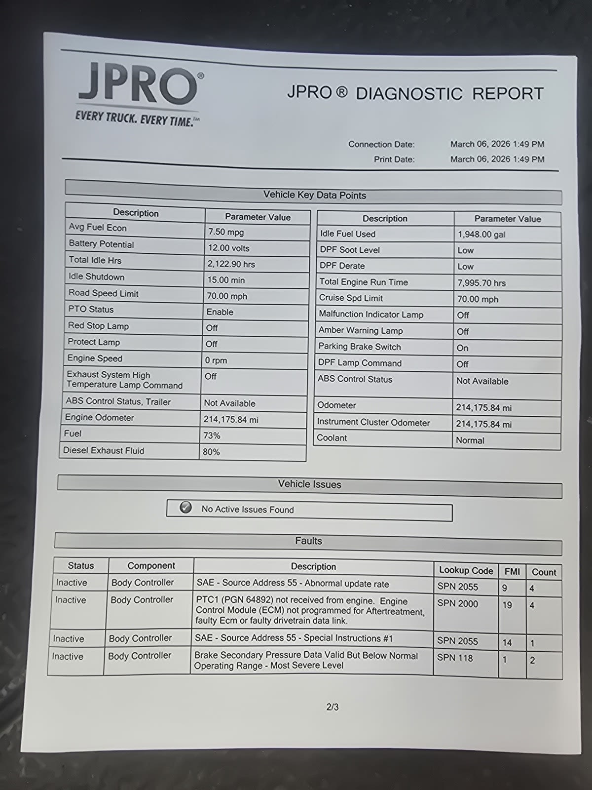 2020 Navistar International MV607 (6X4) 277489