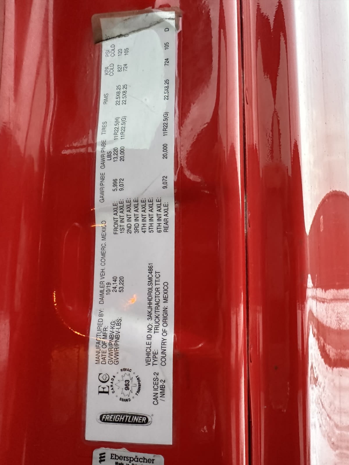 2020 Freightliner/Mercedes NEW CASCADIA PX12664 282279