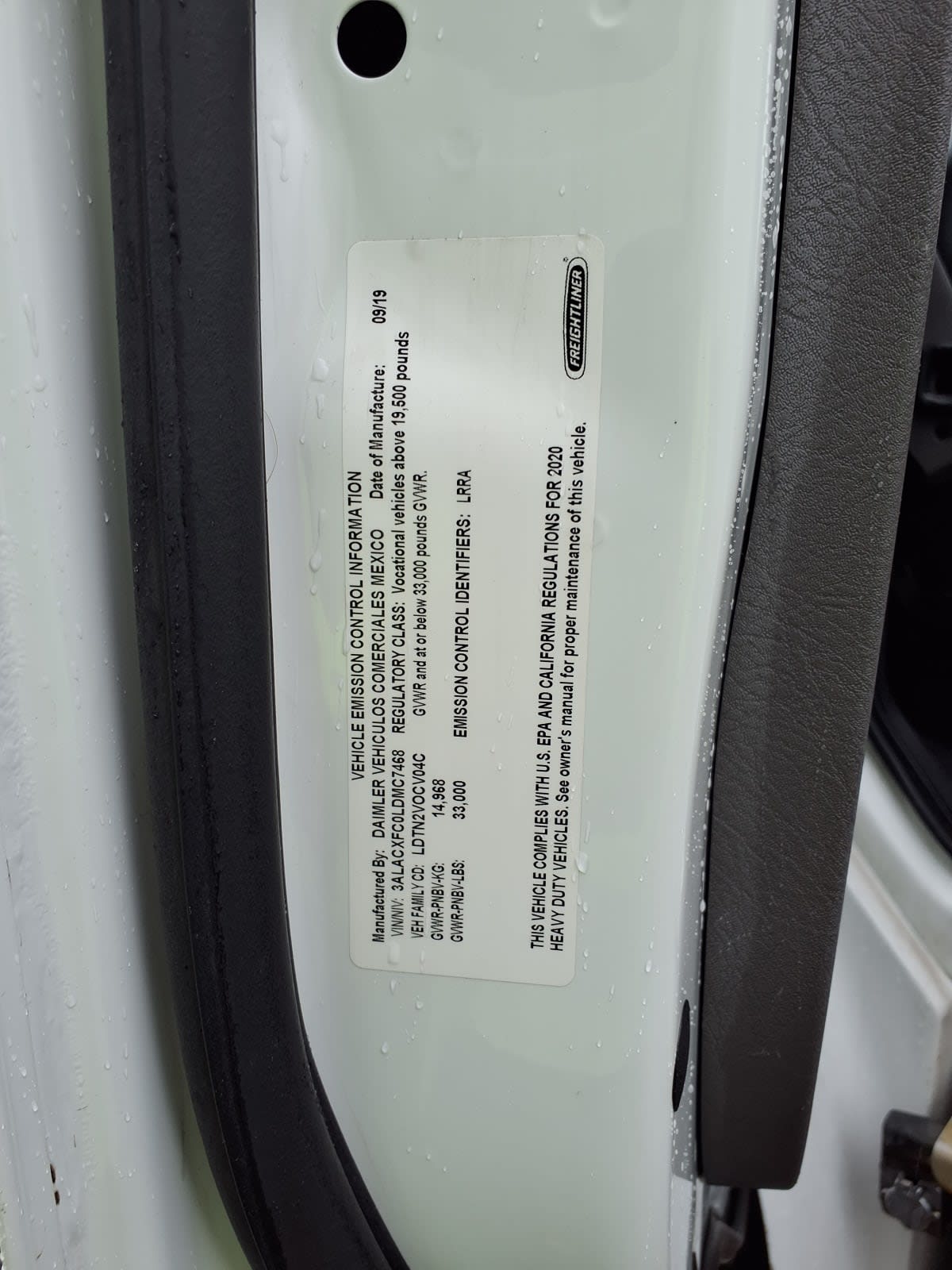 2020 Freightliner/Mercedes M2 106 283270