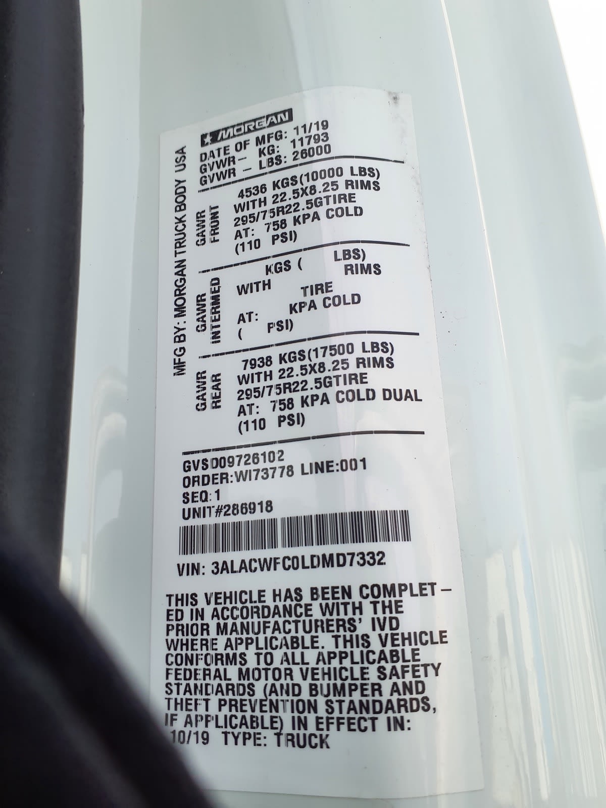 2020 Freightliner/Mercedes M2 106 286918