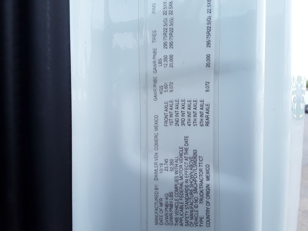 2020 Freightliner/Mercedes NEW CASCADIA 116 289422