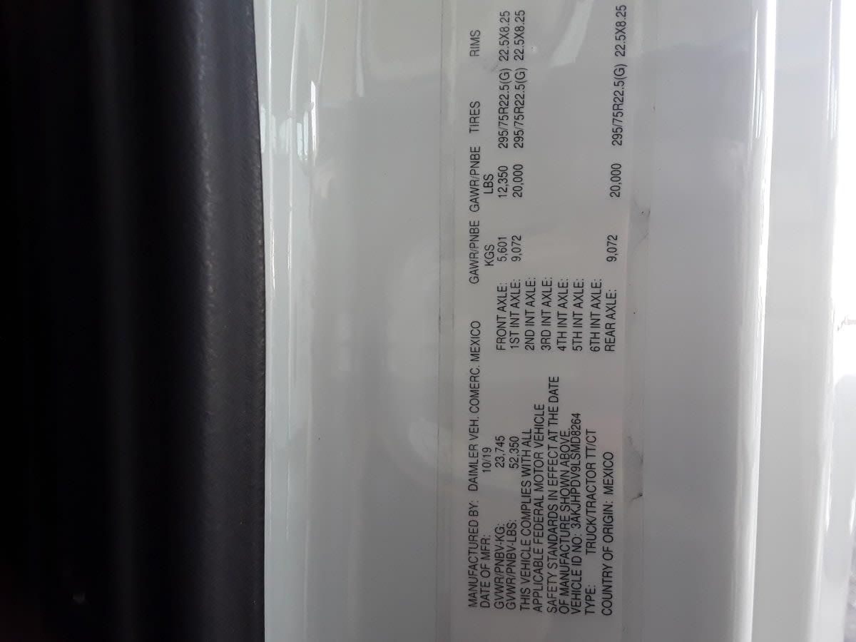 2020 Freightliner/Mercedes NEW CASCADIA 116 289423