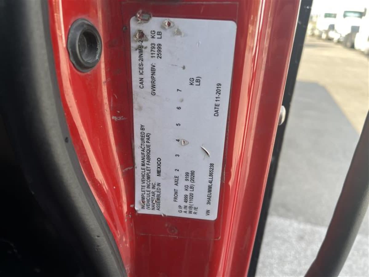 2020 Navistar International MV607 (4X2) 292683