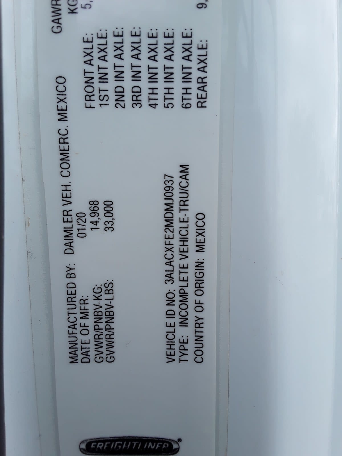 2021 Freightliner/Mercedes M2 106 295121