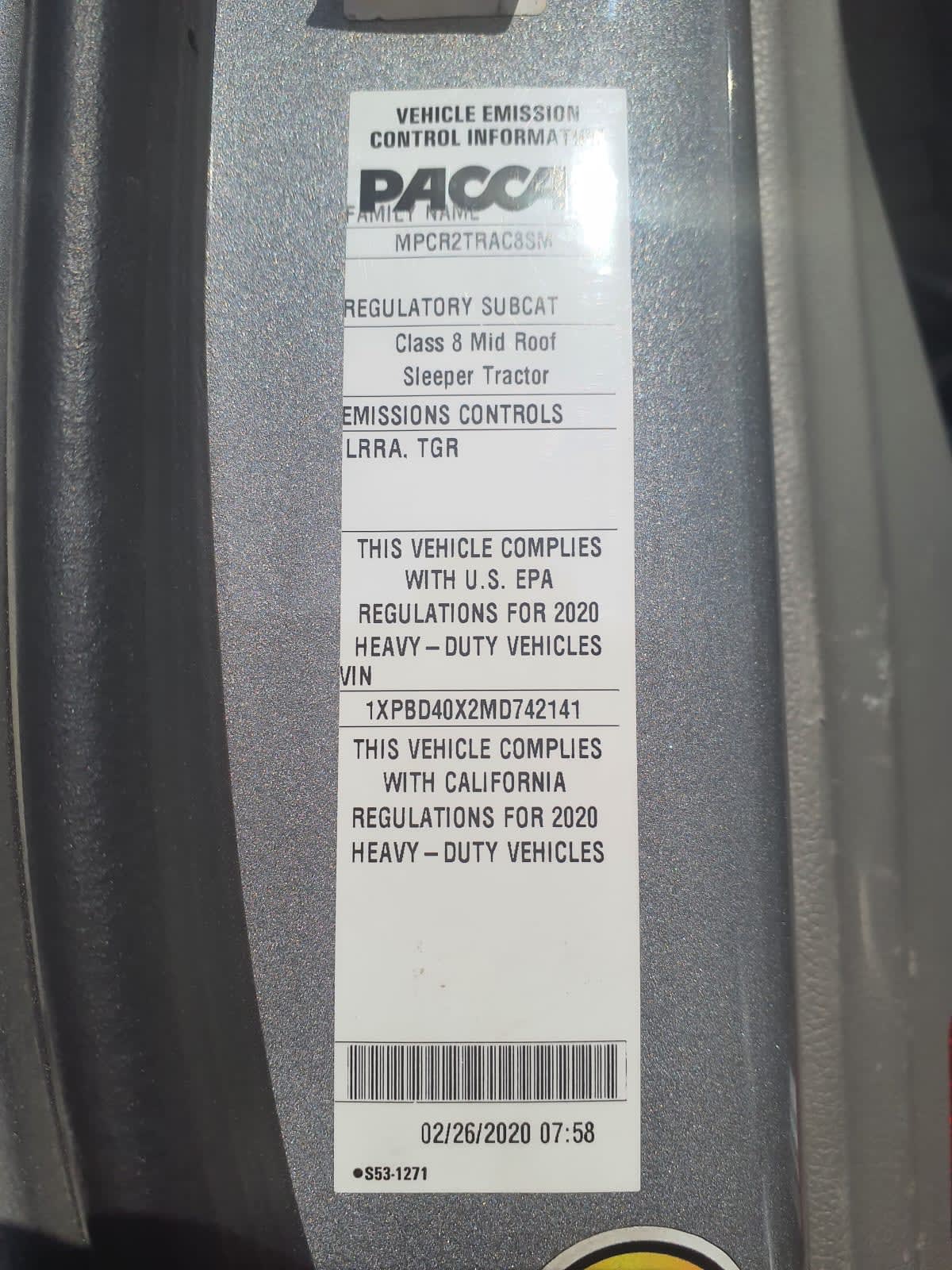 2021 Peterbilt 579 296332