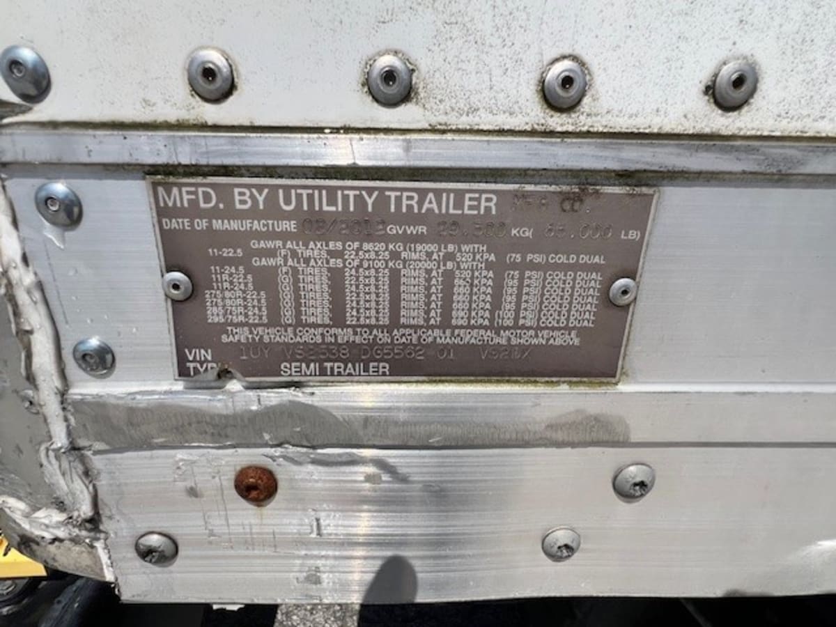 2013 Utility Trailers 4000DX 53/162/102 479994