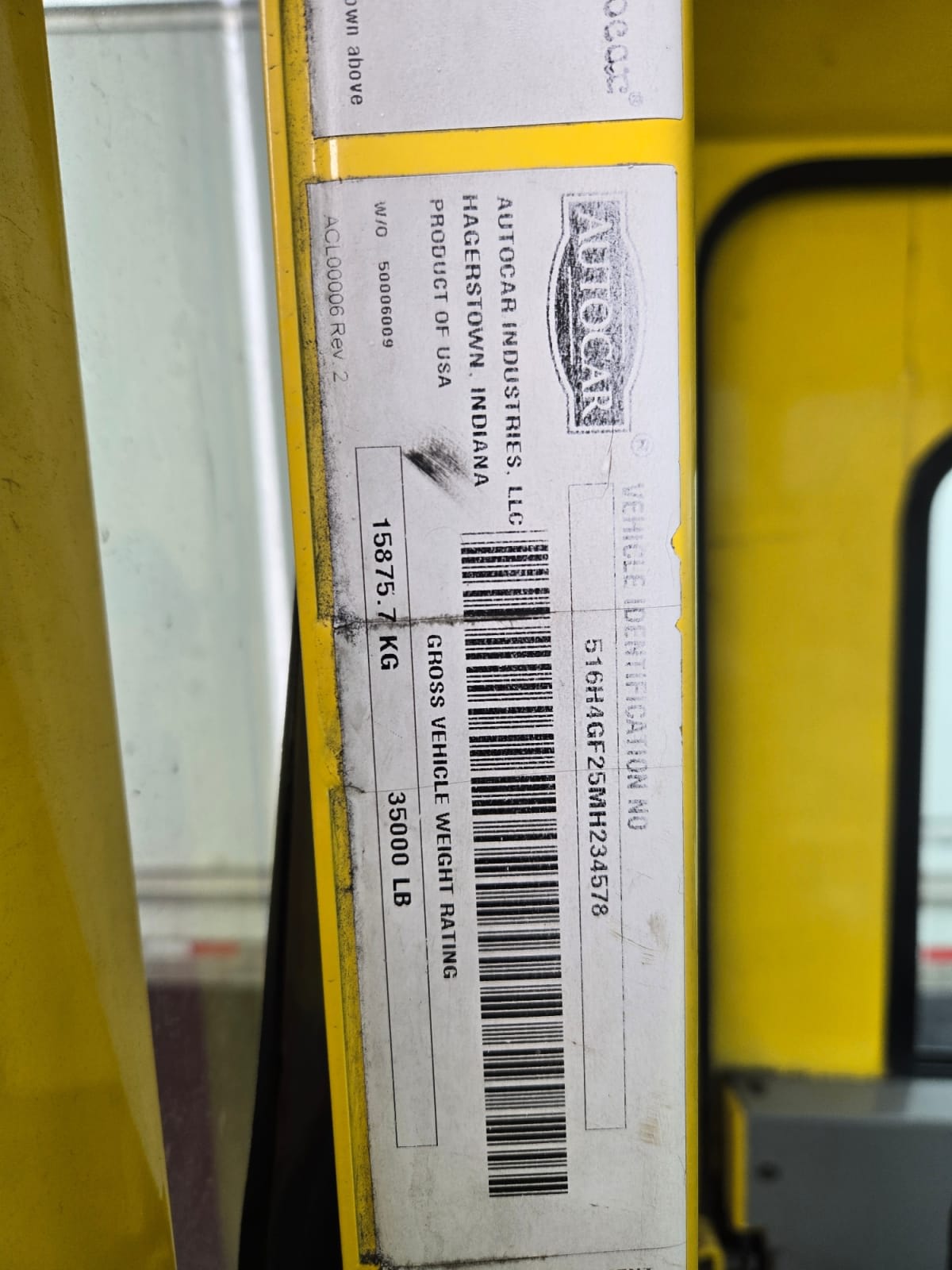 2021 Autocar ACT 42 500059