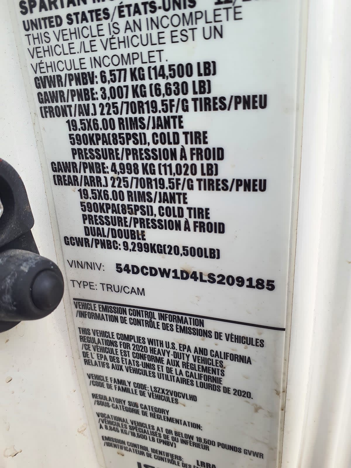 2020 Chevrolet Motor Div. LCF 4500HD 503857