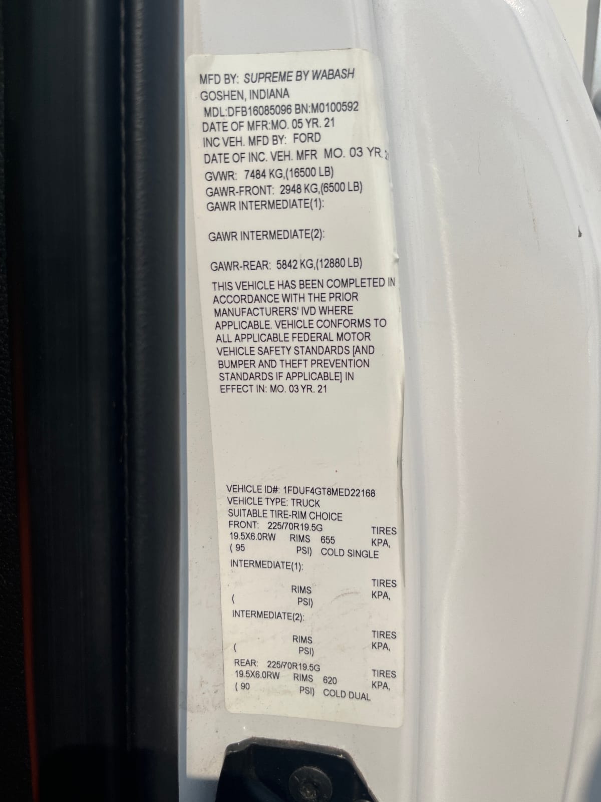 2021 Ford Motor Company F450 DIESEL TRUCK 512776