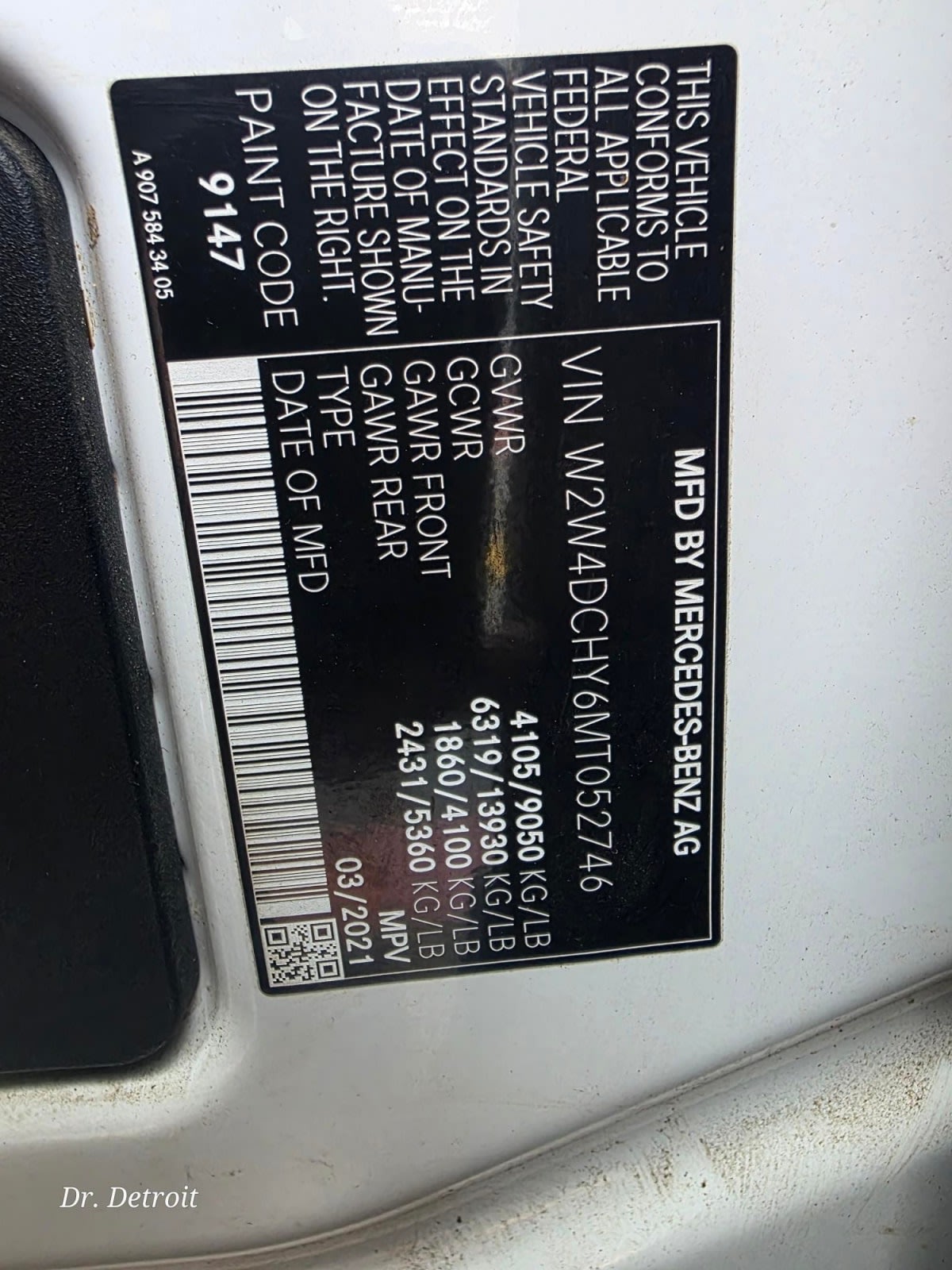 2021 Mercedes-Benz F2CA74 SPRINTER 525221