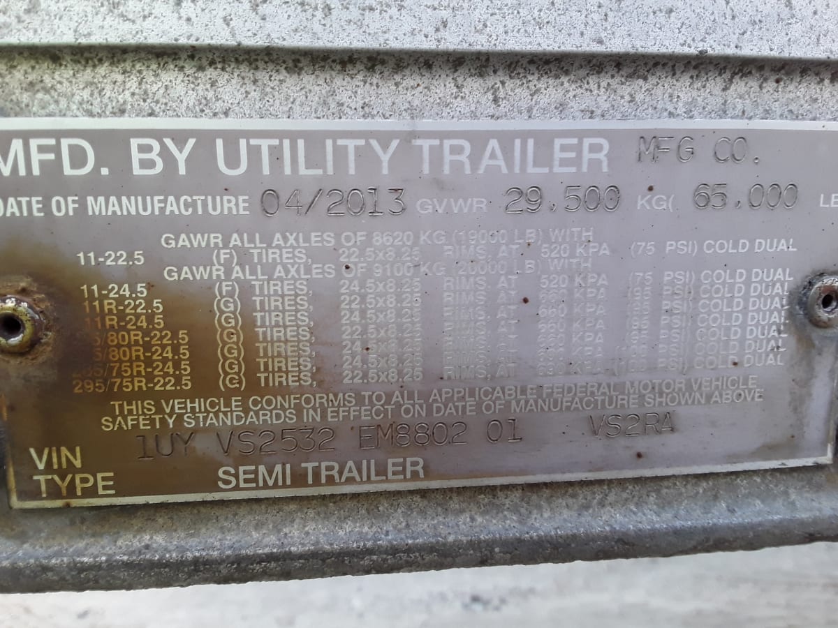 2014 Utility Trailers VS2R 53/168/102 525760