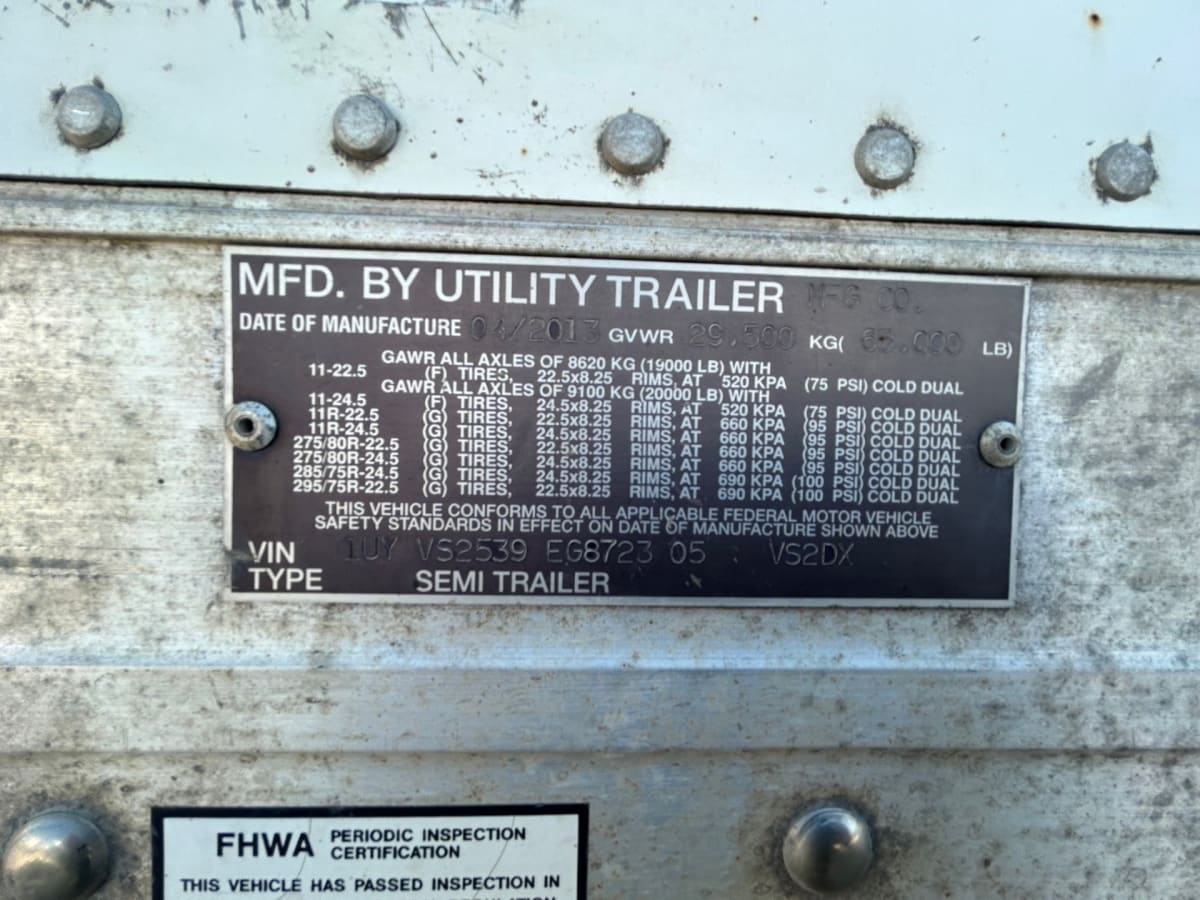 2014 Utility Trailers VS2DX 53/102/162 531373