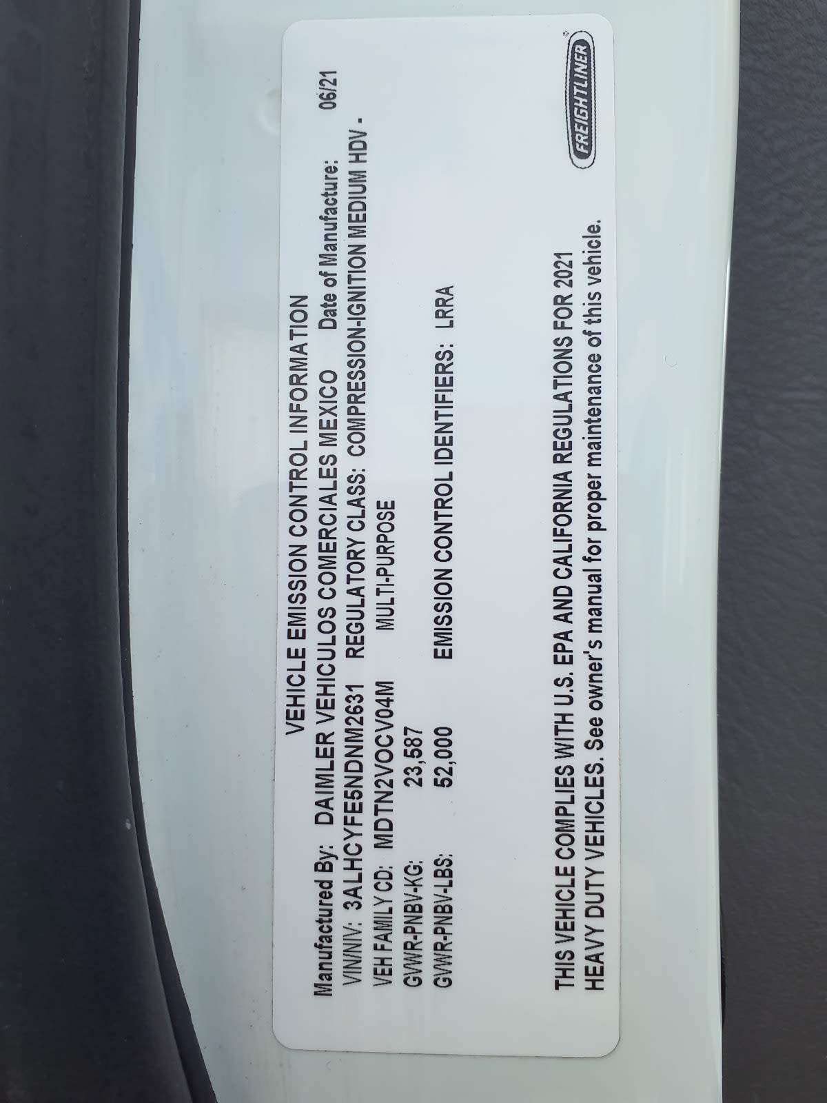 2022 Freightliner/Mercedes M2 106 543653