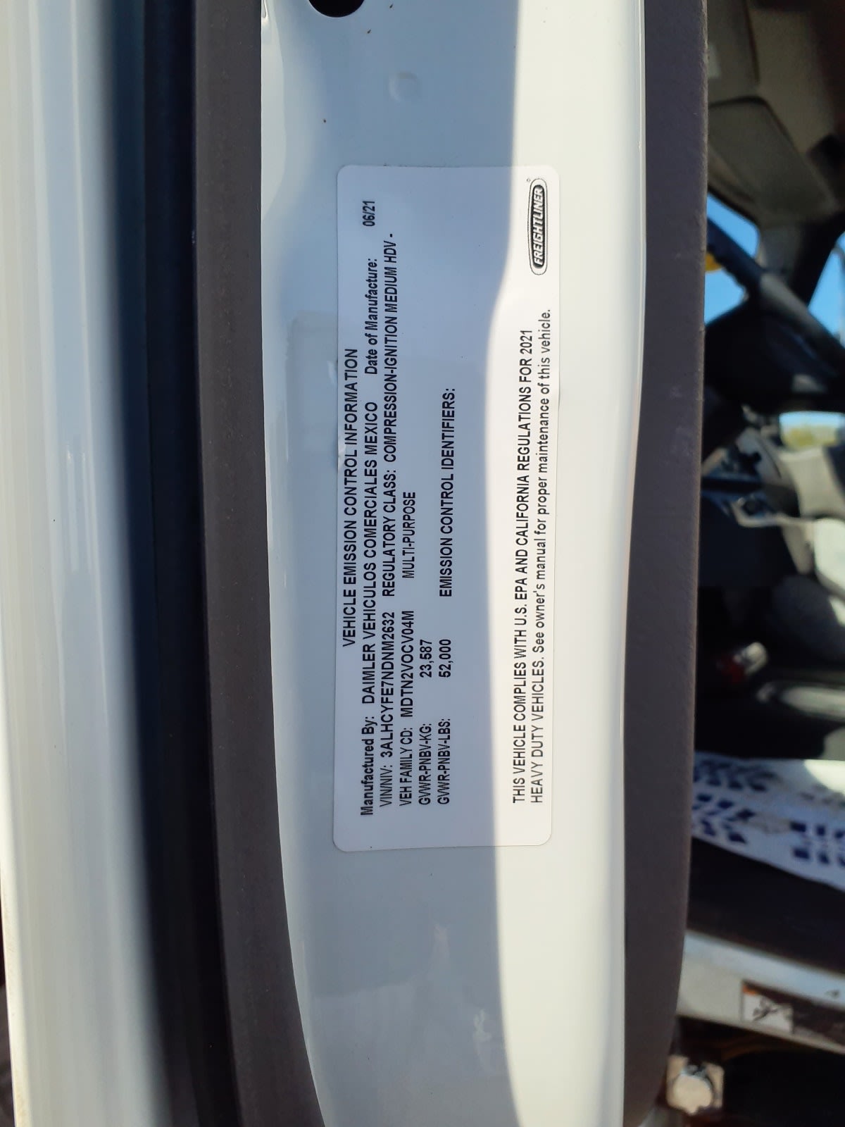 2022 Freightliner/Mercedes M2 106 543654