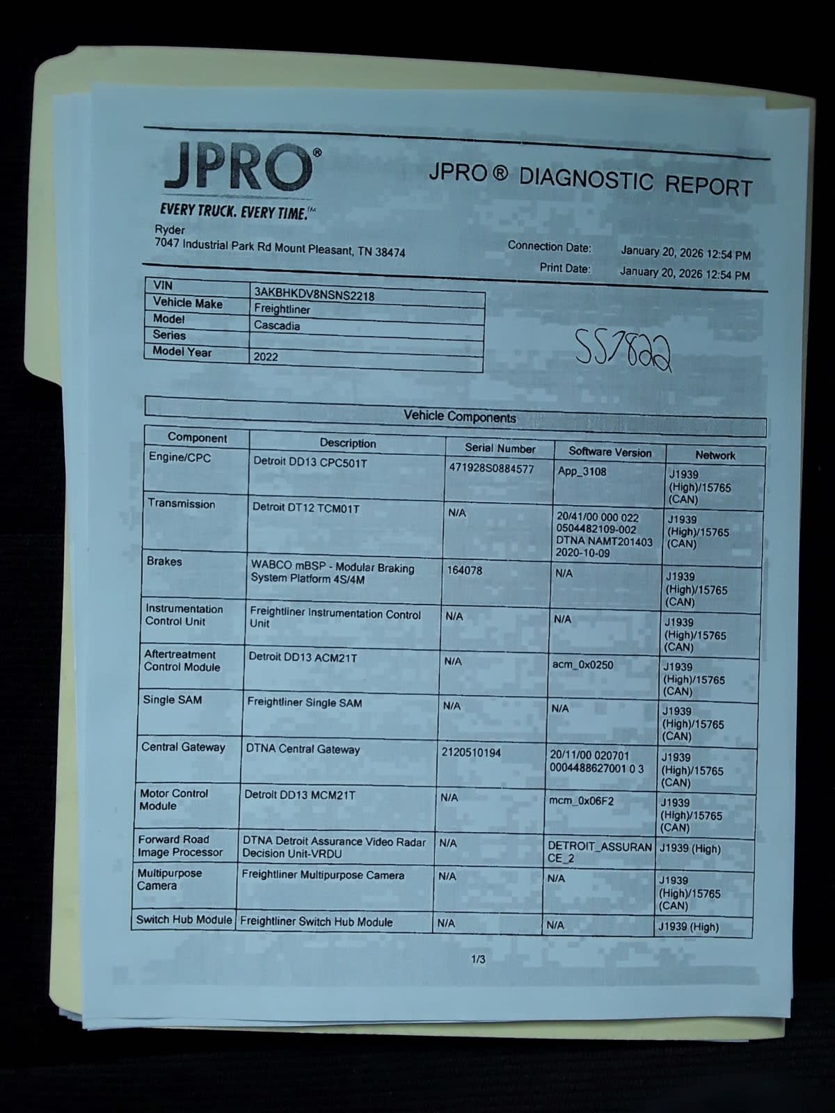 2022 Freightliner/Mercedes CASCADIA PX12642ST 557822