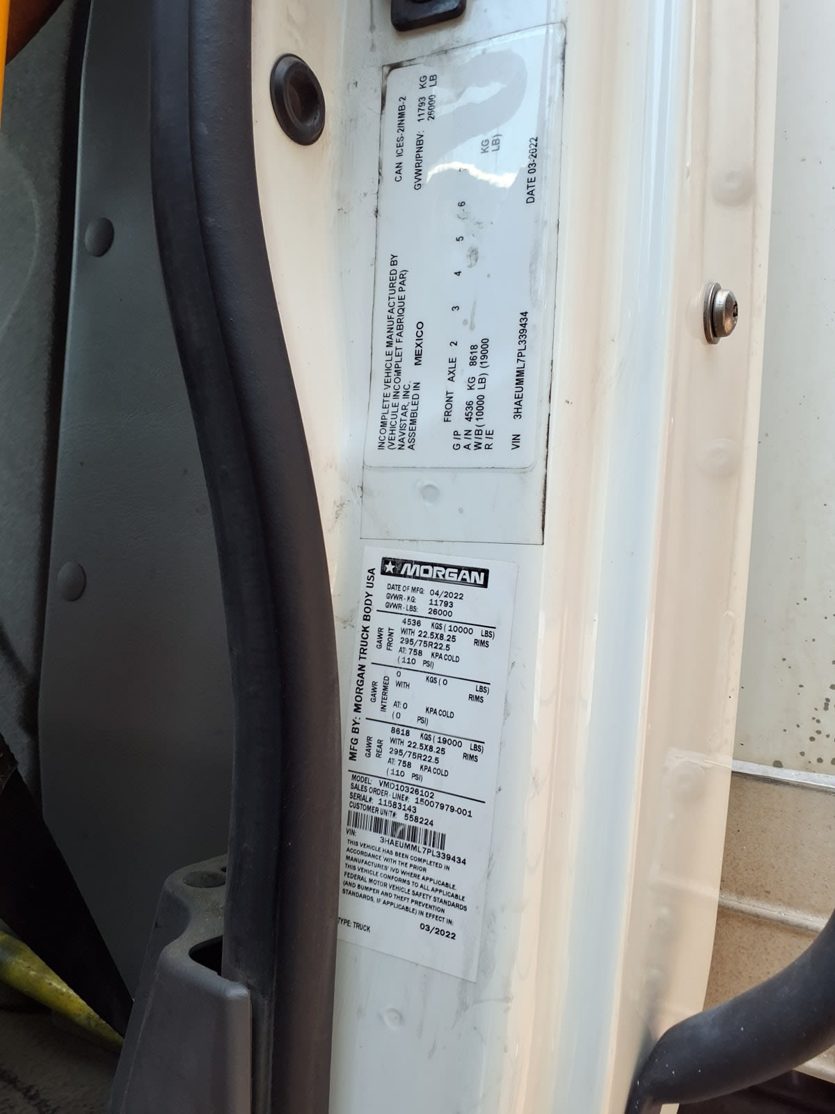 2023 Navistar International MV607 (4X2) 558224
