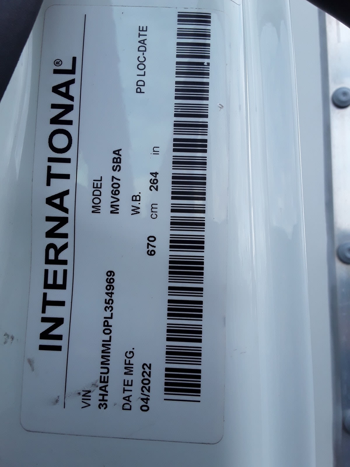 2023 Navistar International MV607 (4X2) 561862
