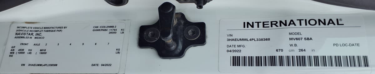 2023 Navistar International MV607 (4X2) 567247