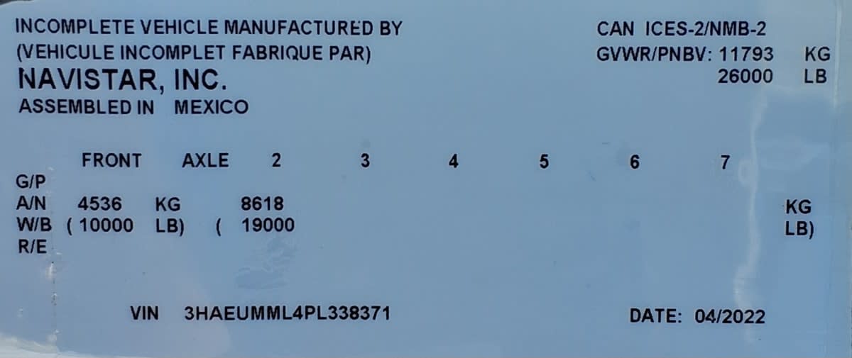 2023 Navistar International UNKNOWN 567248
