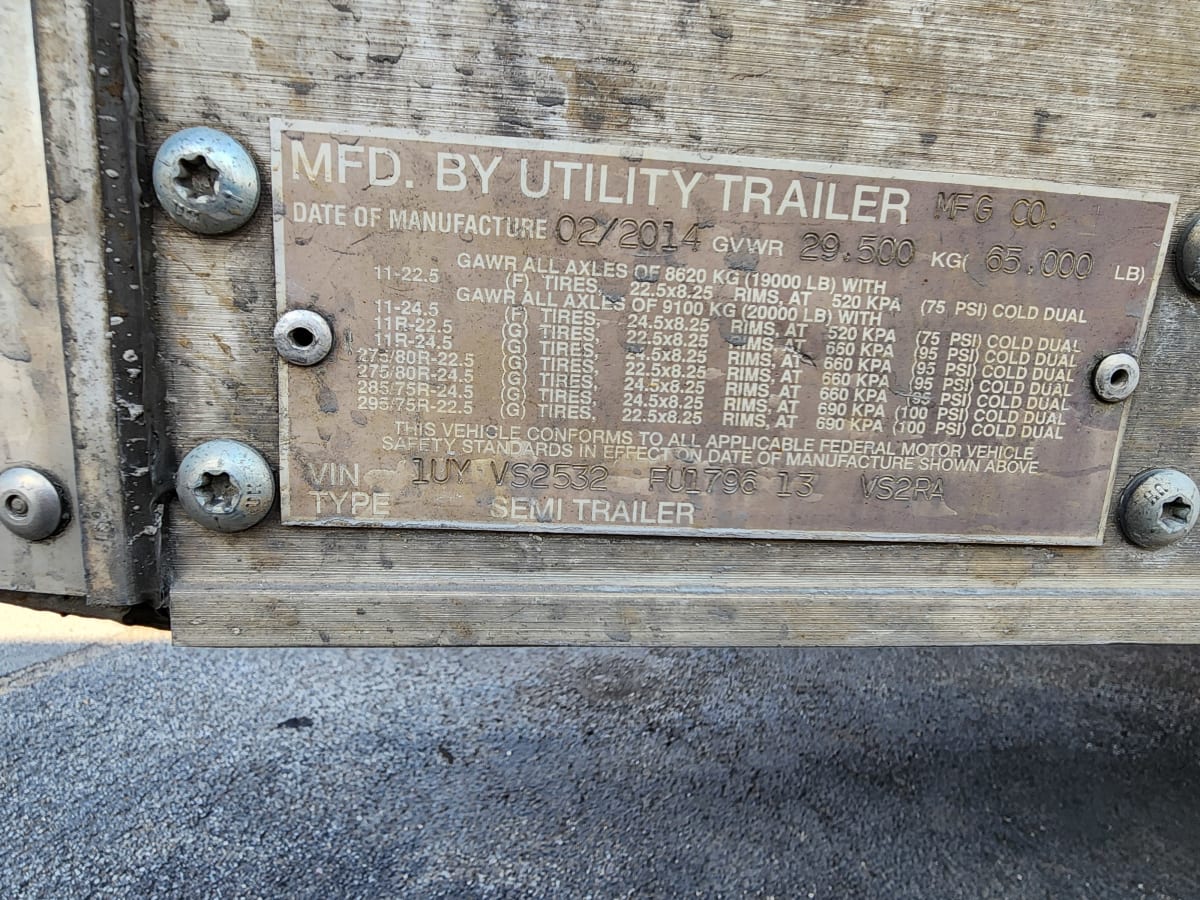 2015 Utility Trailers VS2RA 53/162/102 575885