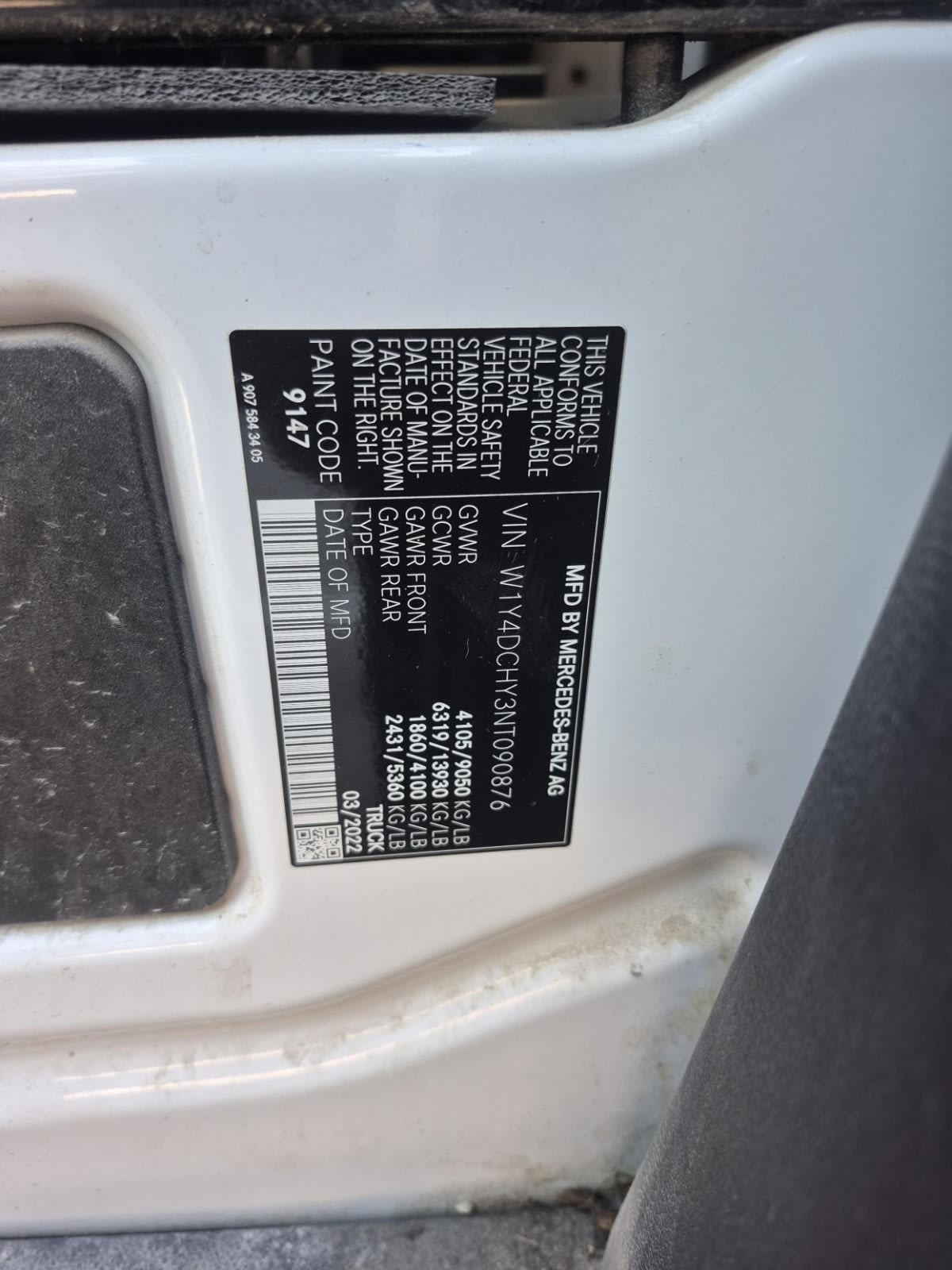 2021 Mercedes-Benz 2500 595770