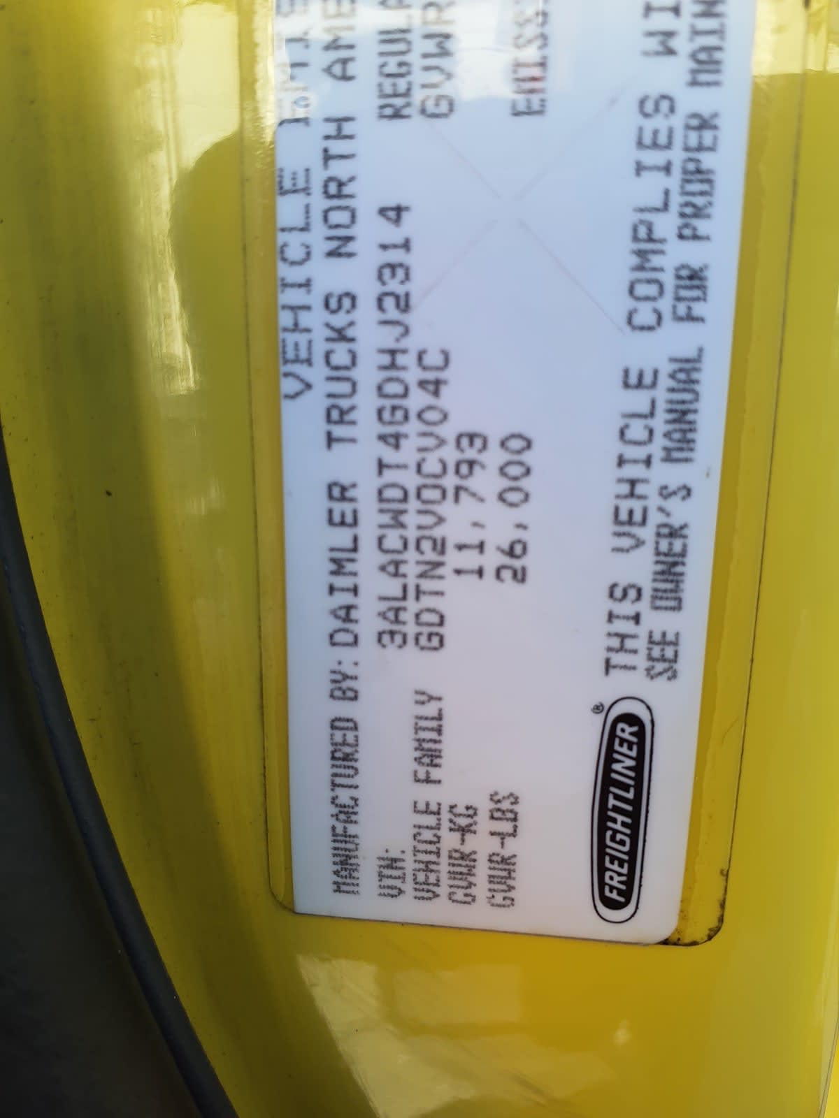 2016 Freightliner M2 106 648205