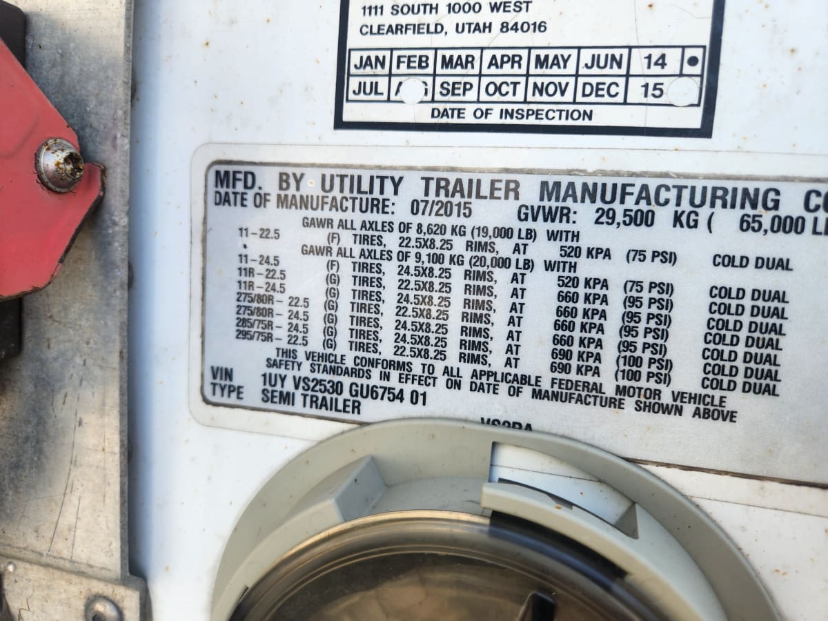 2016 Utility Trailers VS2RA 53/162/102 649860