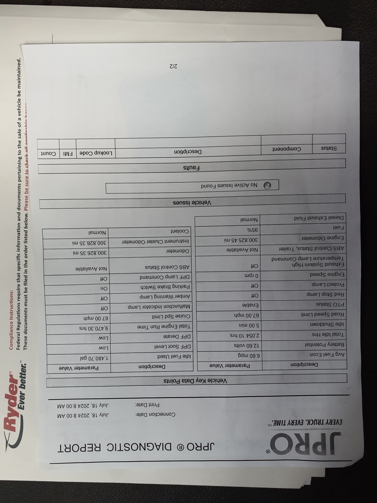 2016 Navistar International PROSTAR 652278