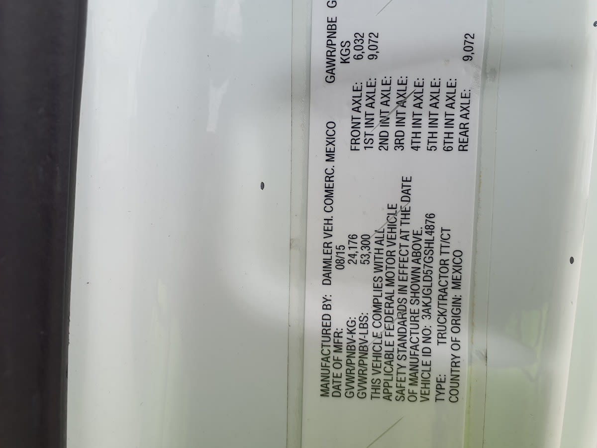 2016 Freightliner/Mercedes CASCADIA 125 652936