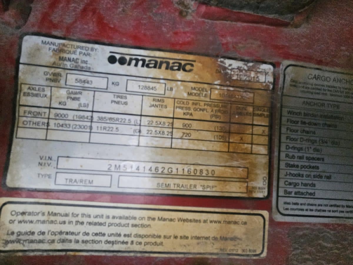 2016 Manac 10448A03 48/102 657100