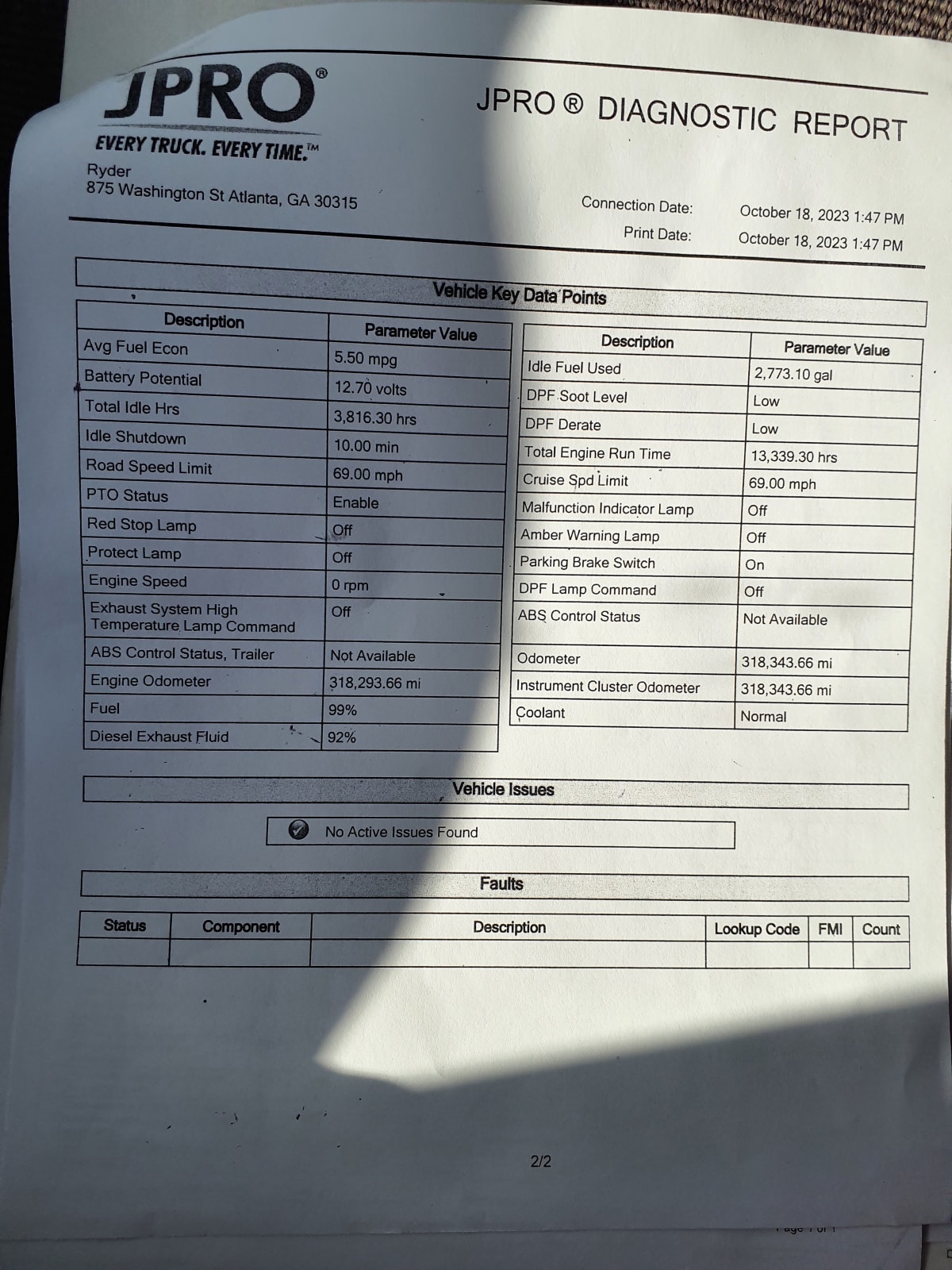 2016 Navistar International PROSTAR 661753