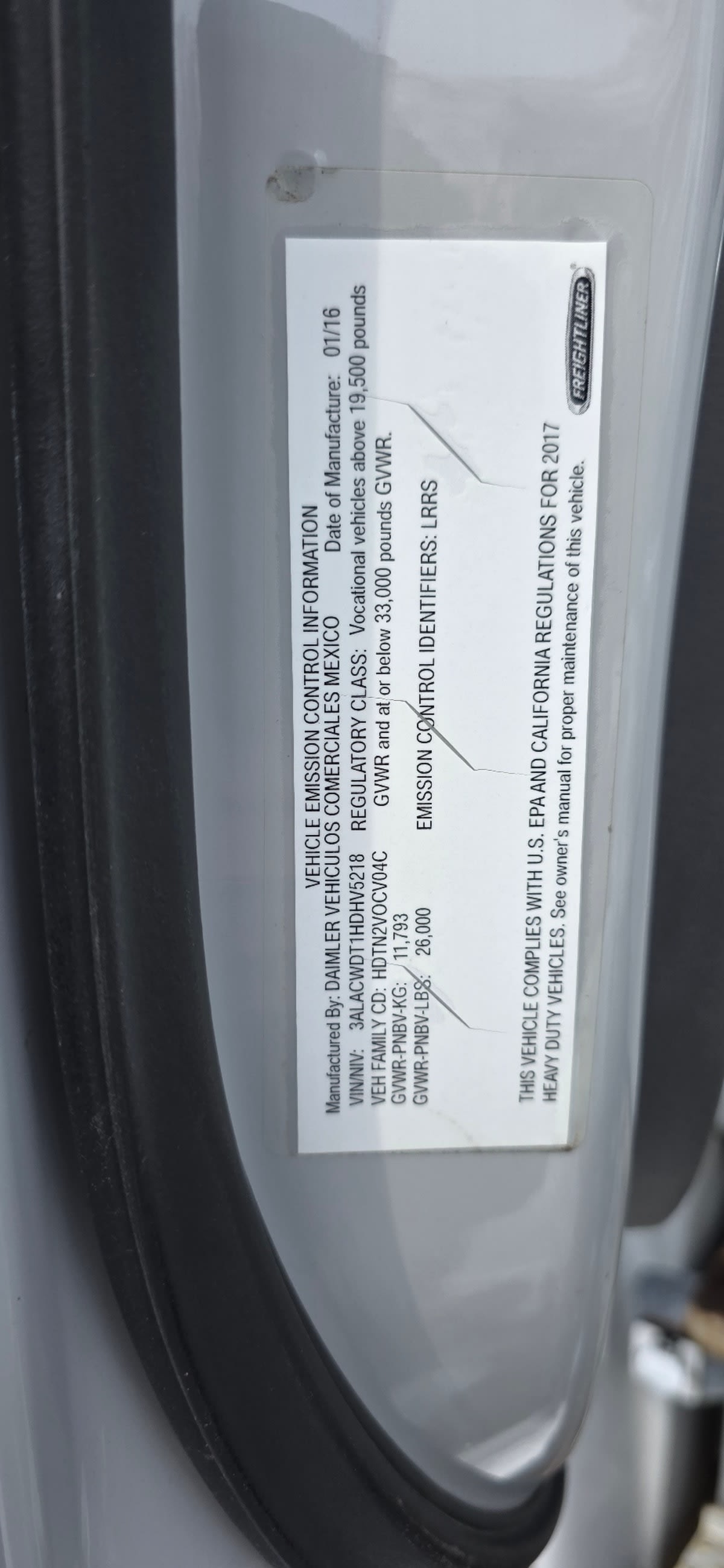 2017 Freightliner/Mercedes M2 106 663512