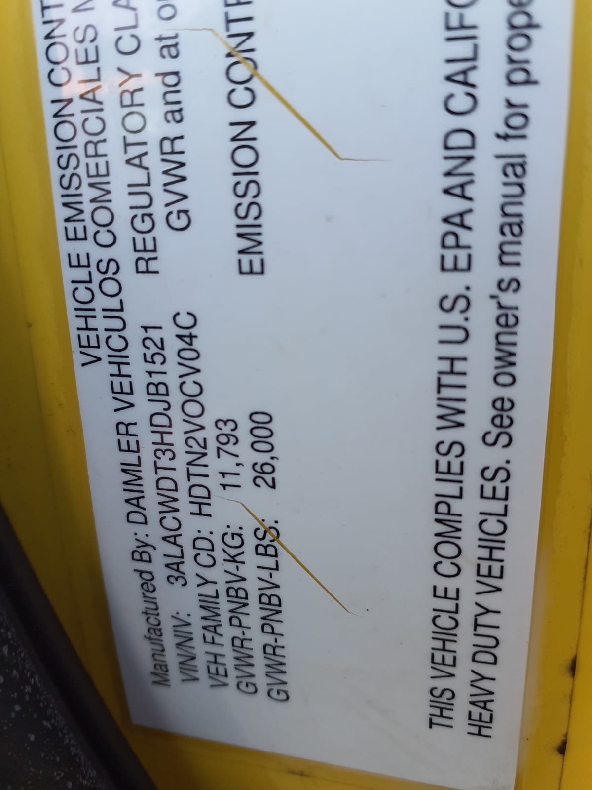 2017 Freightliner/Mercedes M2 106 671535