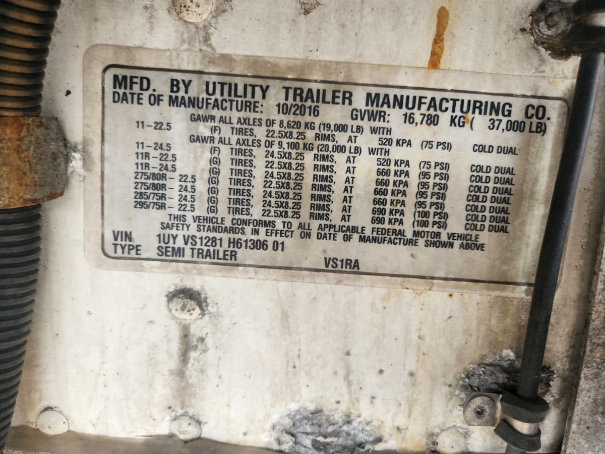 2017 Utility Trailers VS1R-28/150/96 673169