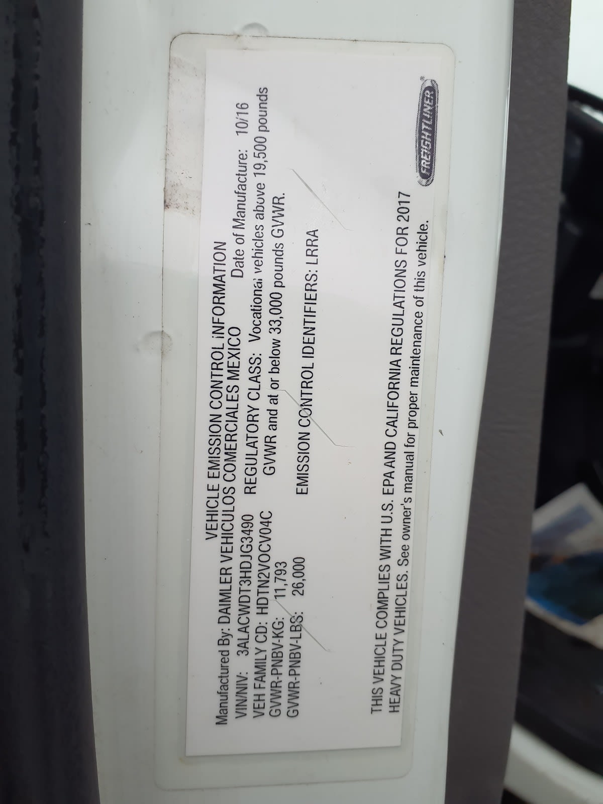 2017 Freightliner/Mercedes M2 106 678619