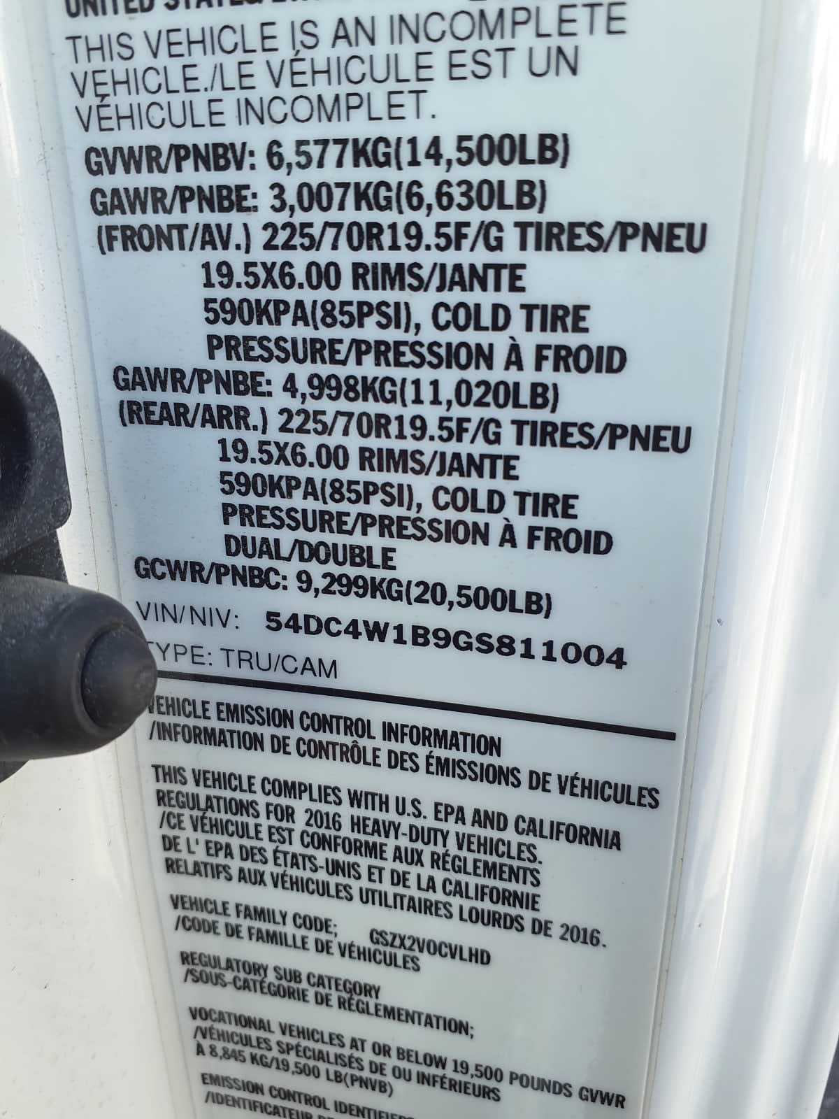 2016 Isuzu NPR 679549