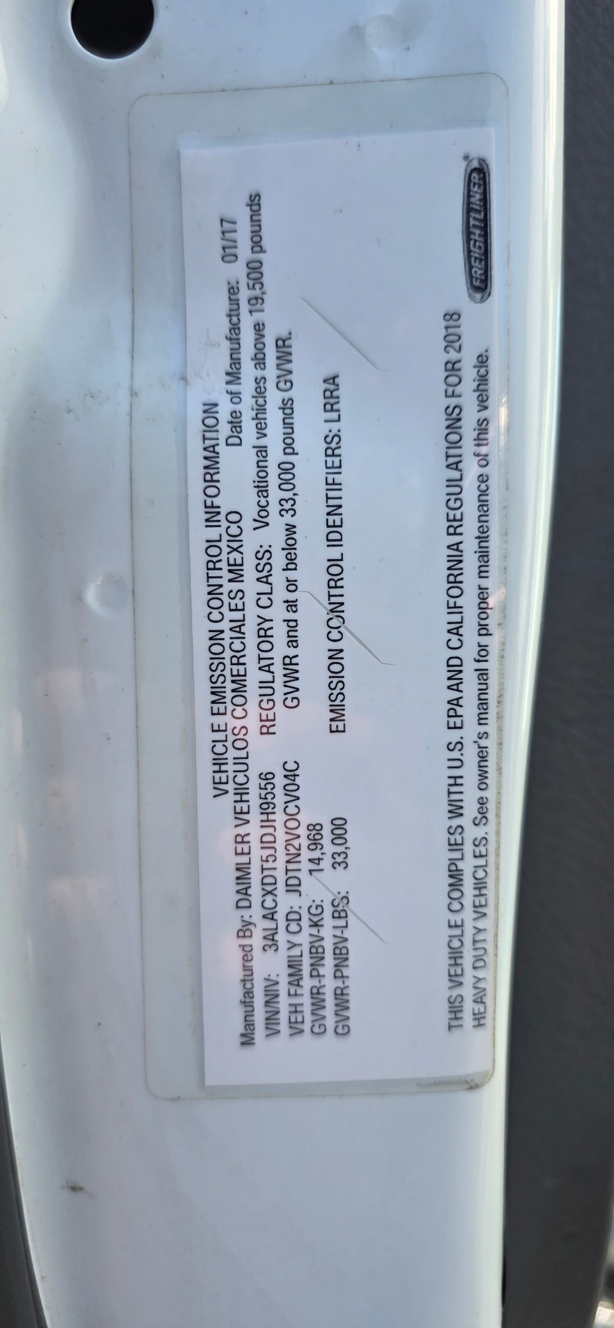 2018 Freightliner/Mercedes M2 106 680437