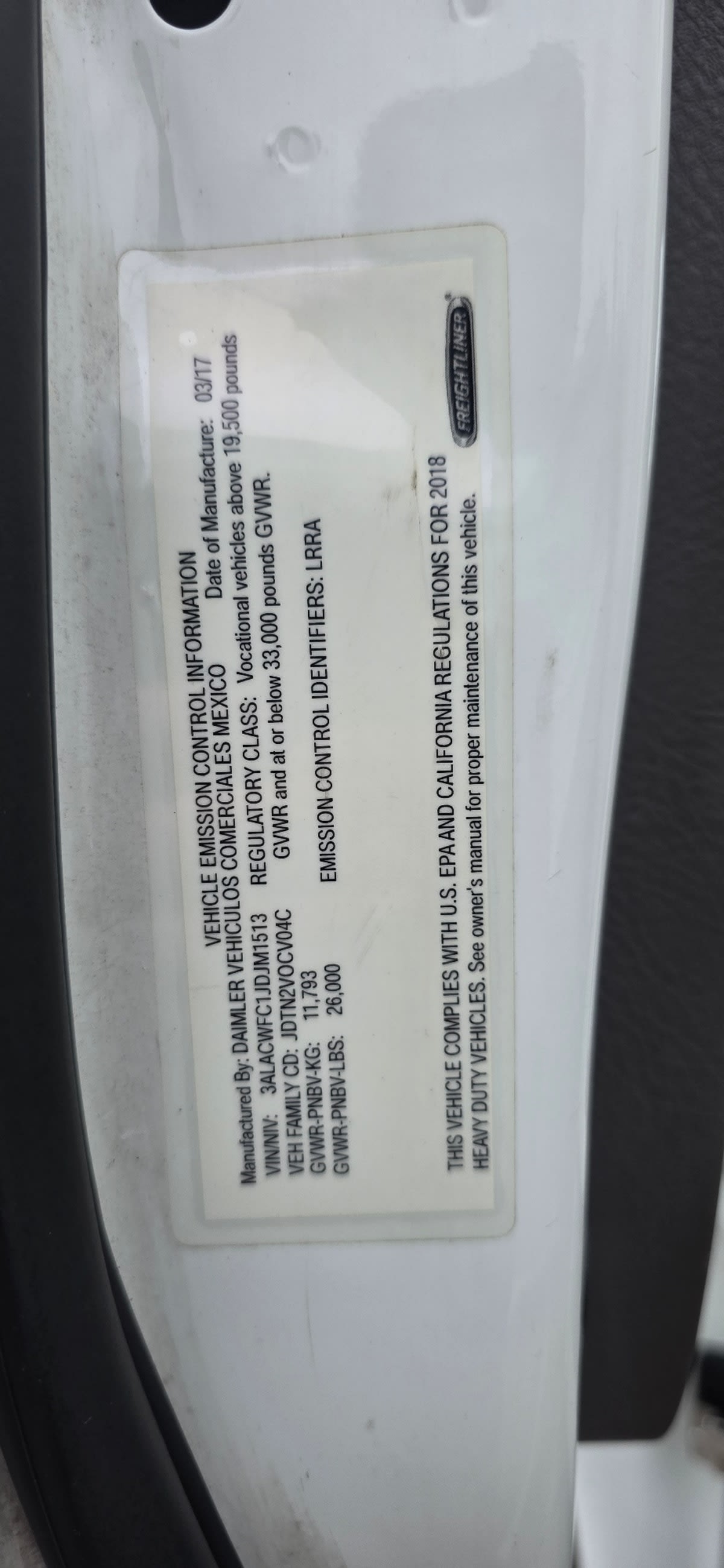 2018 Freightliner/Mercedes M2 106 684048