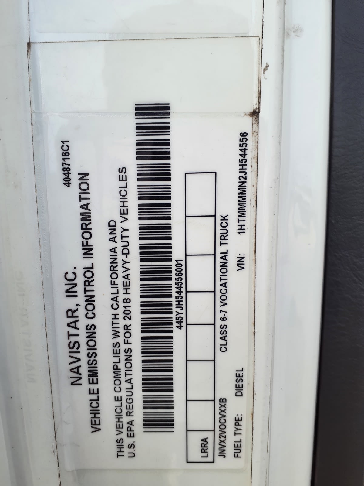 2018 Navistar International 4300 684156