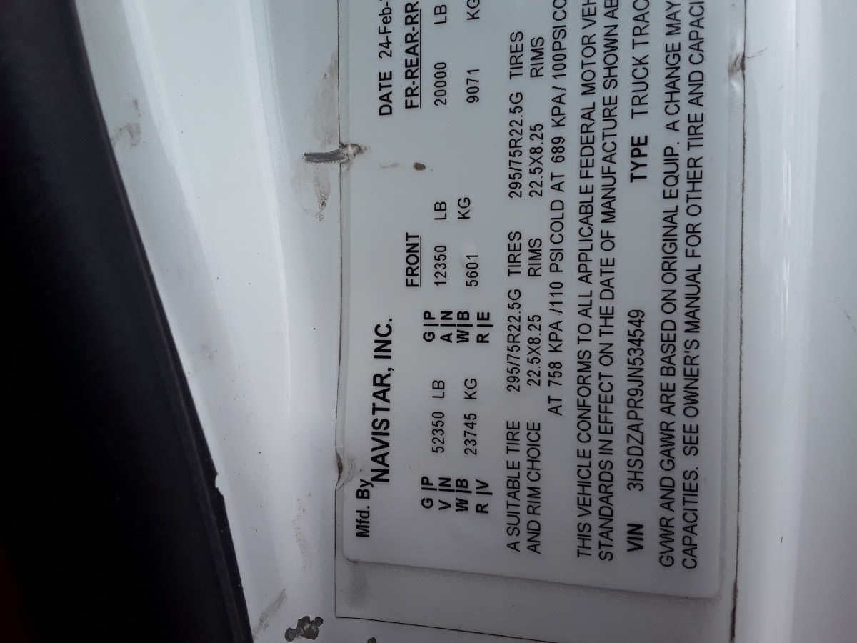2018 Navistar International LT625 DAYCAB T/A 684183