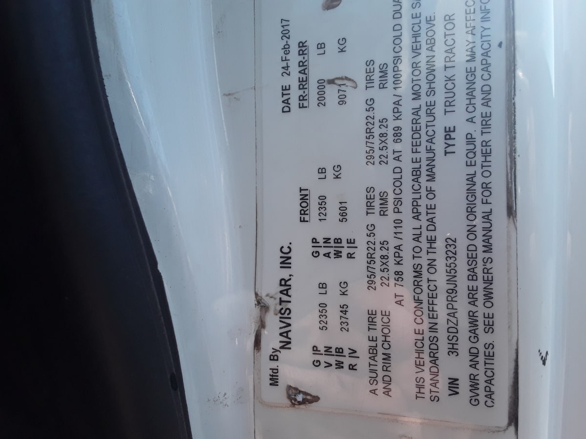 2018 Navistar International LT625 DAYCAB T/A 684188