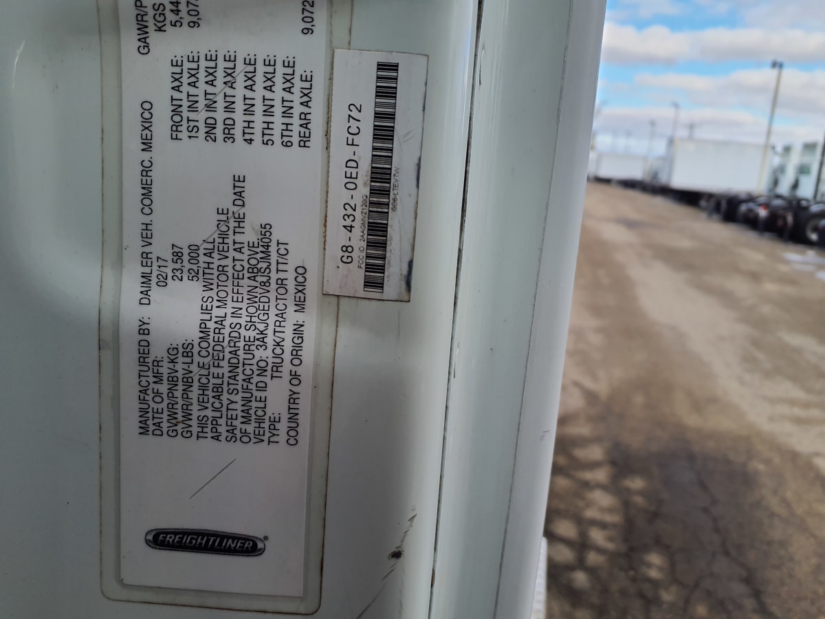 2018 Freightliner/Mercedes CASCADIA 125 685220