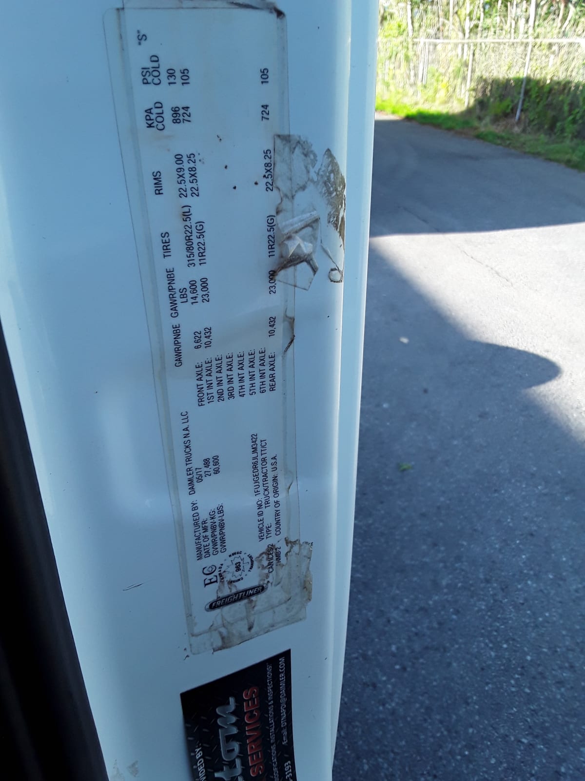 2018 Freightliner/Mercedes CASCADIA 125 685479