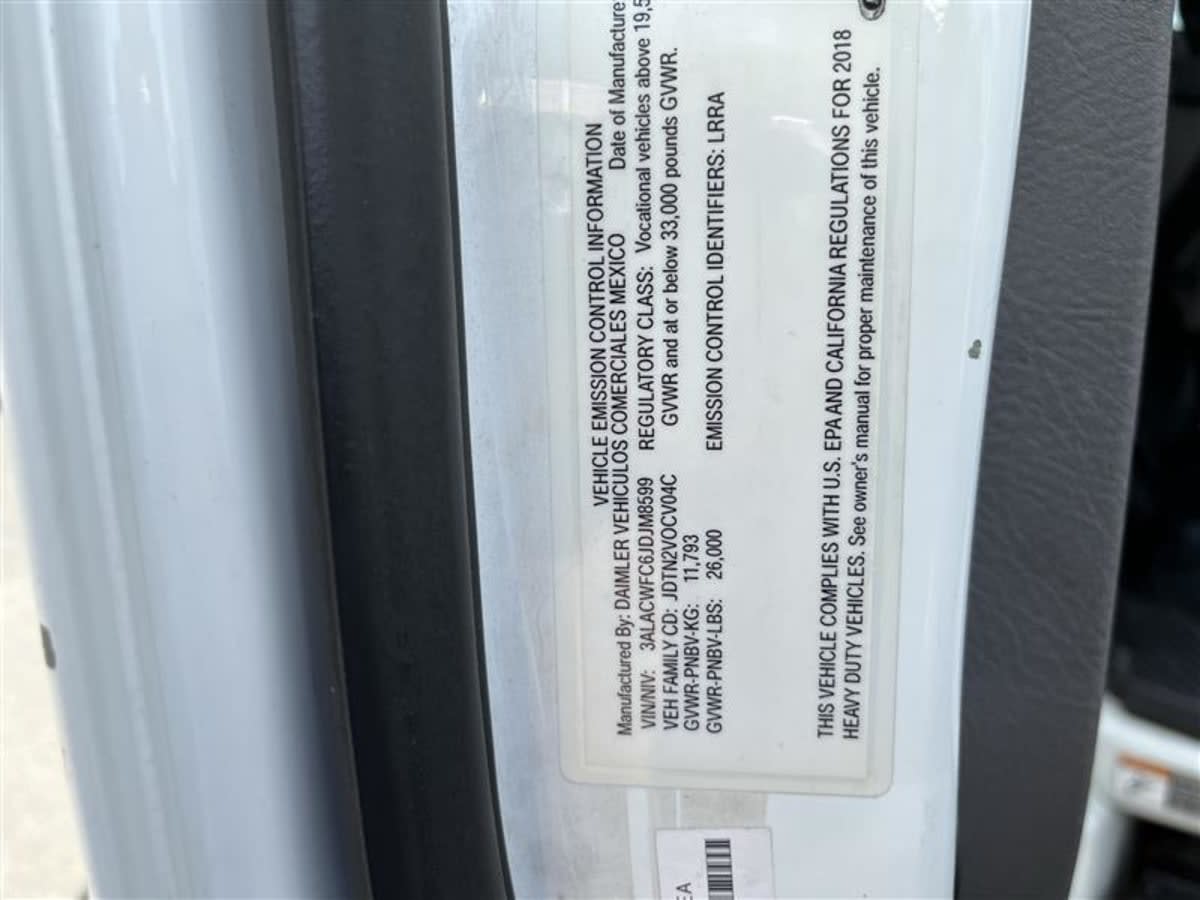 2018 Freightliner/Mercedes M2 106 687508